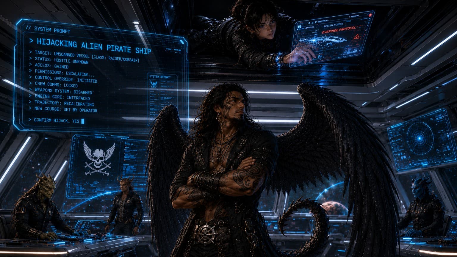 Hijacking Alien Pirate Ship
