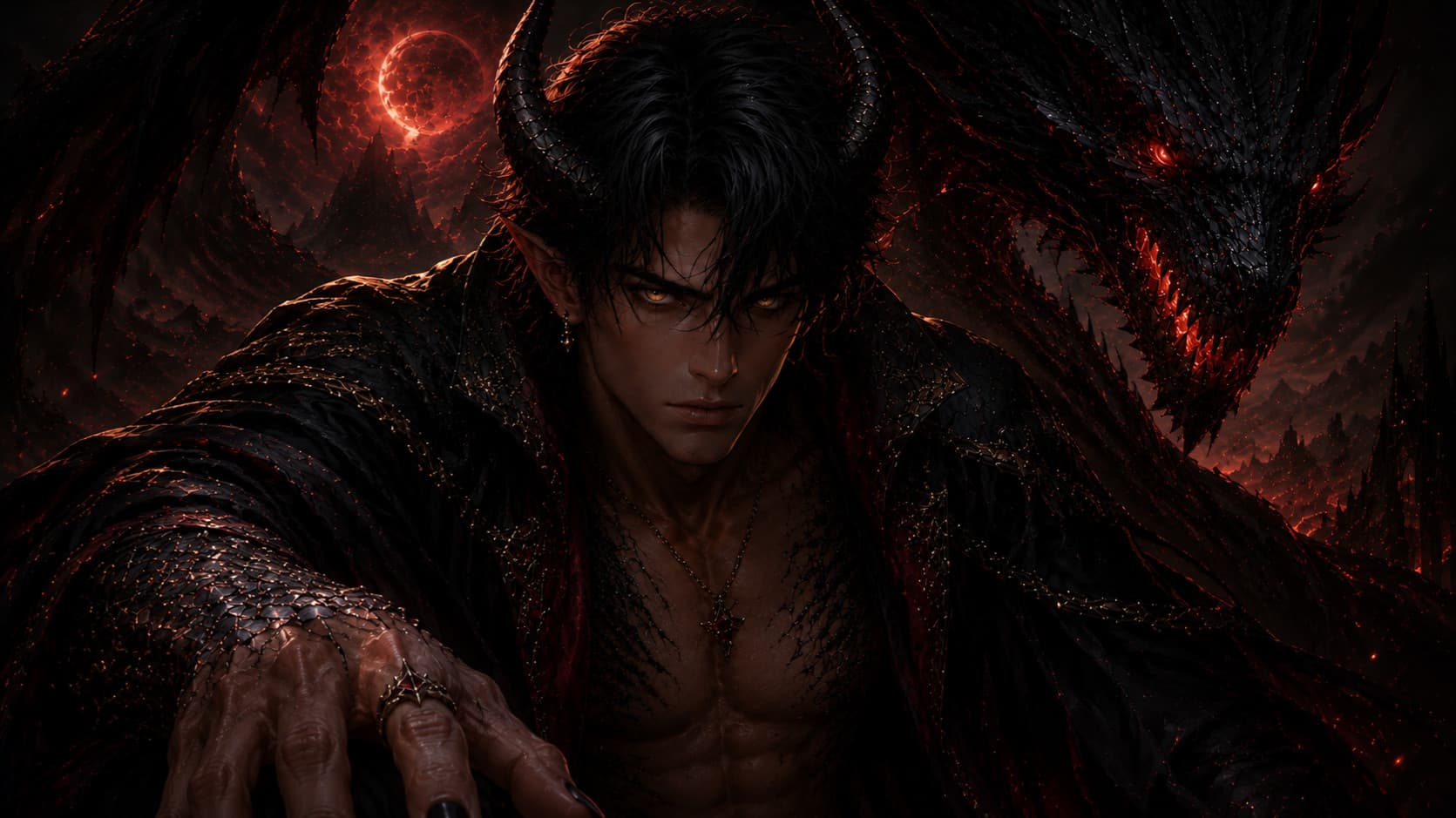 THERION ⟡ Ash-Wyrm of the Cinder Throne
